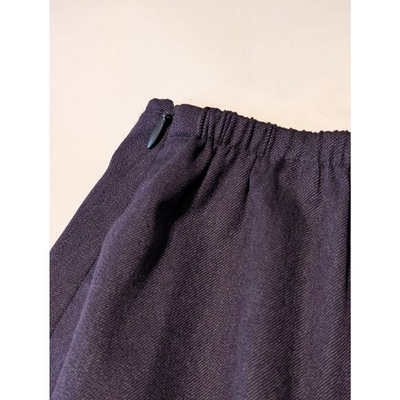Talbot's Purple Wool Stretch Fully Lined Panel Flare Skirt Women's Plus Size 12W - Picture 9 of 13
